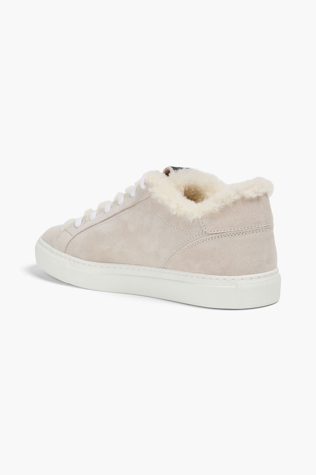 BRUNELLO CUCINELLI スエード スニーカー ムートン裏地&ビーズ付き