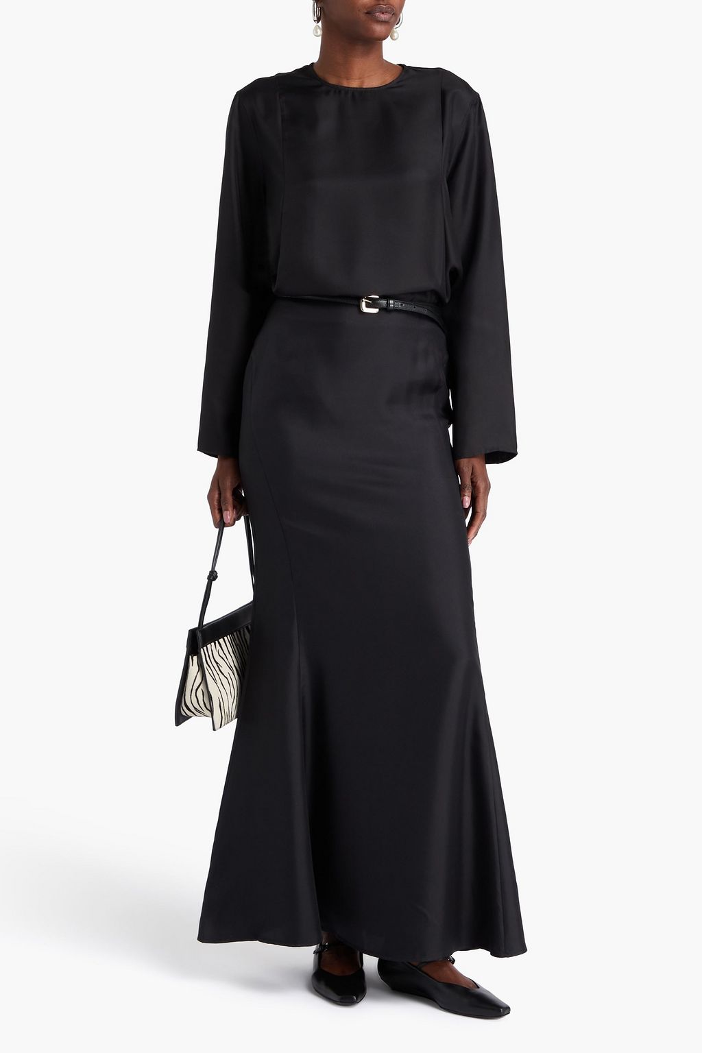 LOULOU STUDIO Maxirock „Dalupiri“ aus Seiden-Twill