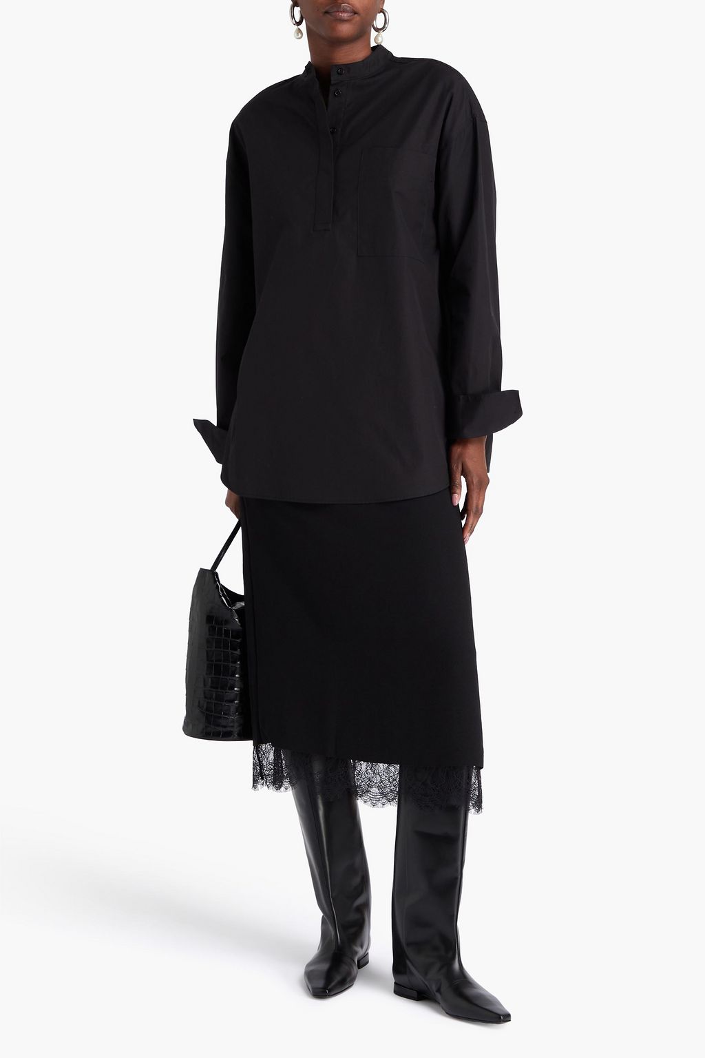 LOULOU STUDIO Pavi cotton-poplin shirt