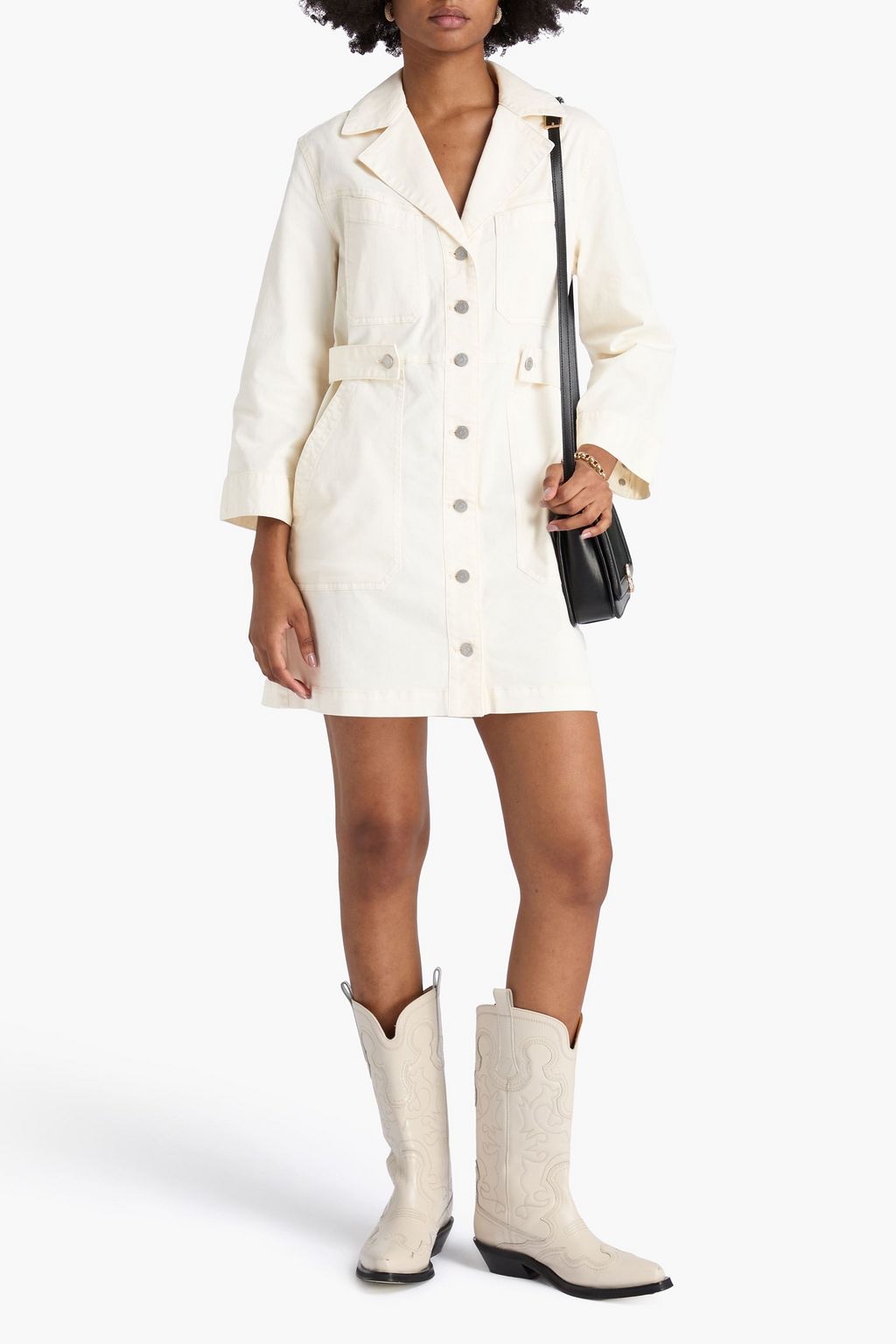 VERONICA BEARD McKinley cotton-blend twill mini dress