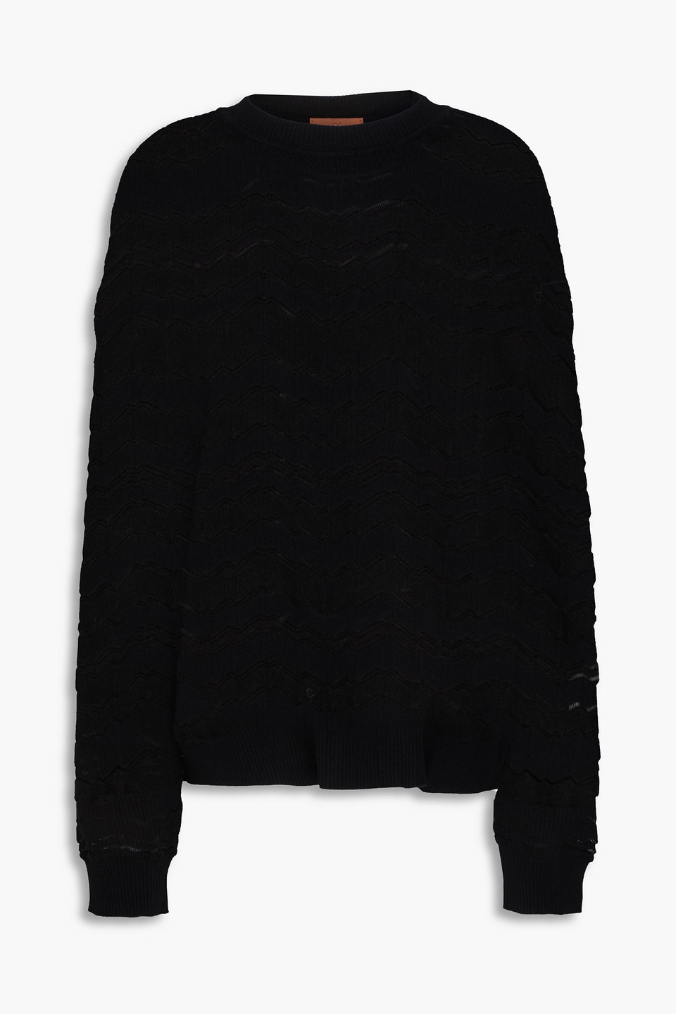 Missoni Jacquard-knit Sweater In Black