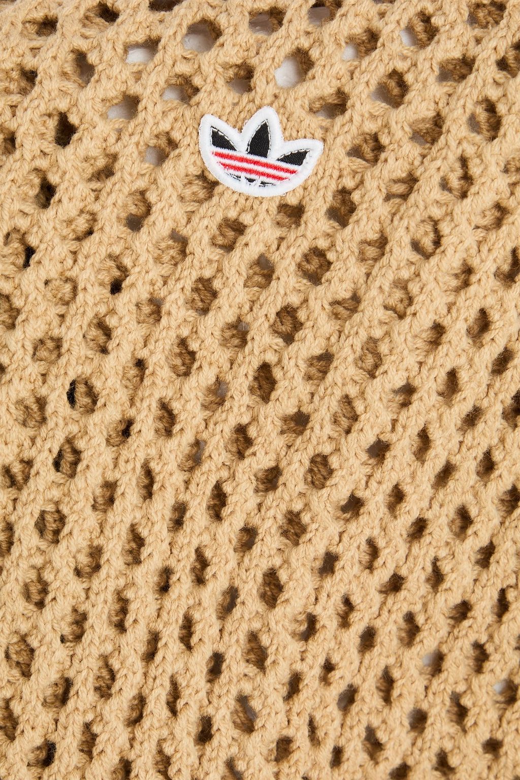 ADIDAS ORIGINALS X CLOT + Edison Chen crocheted cotton-blend track jacket