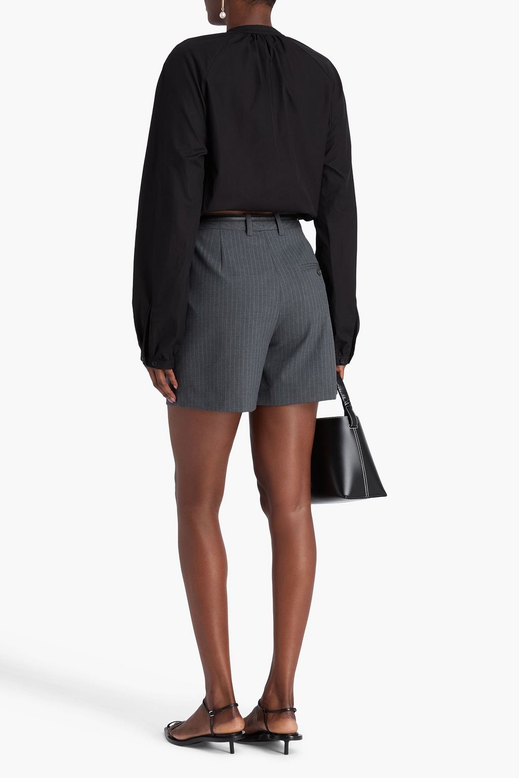 LOULOU STUDIO Oreste gathered cotton-poplin shirt