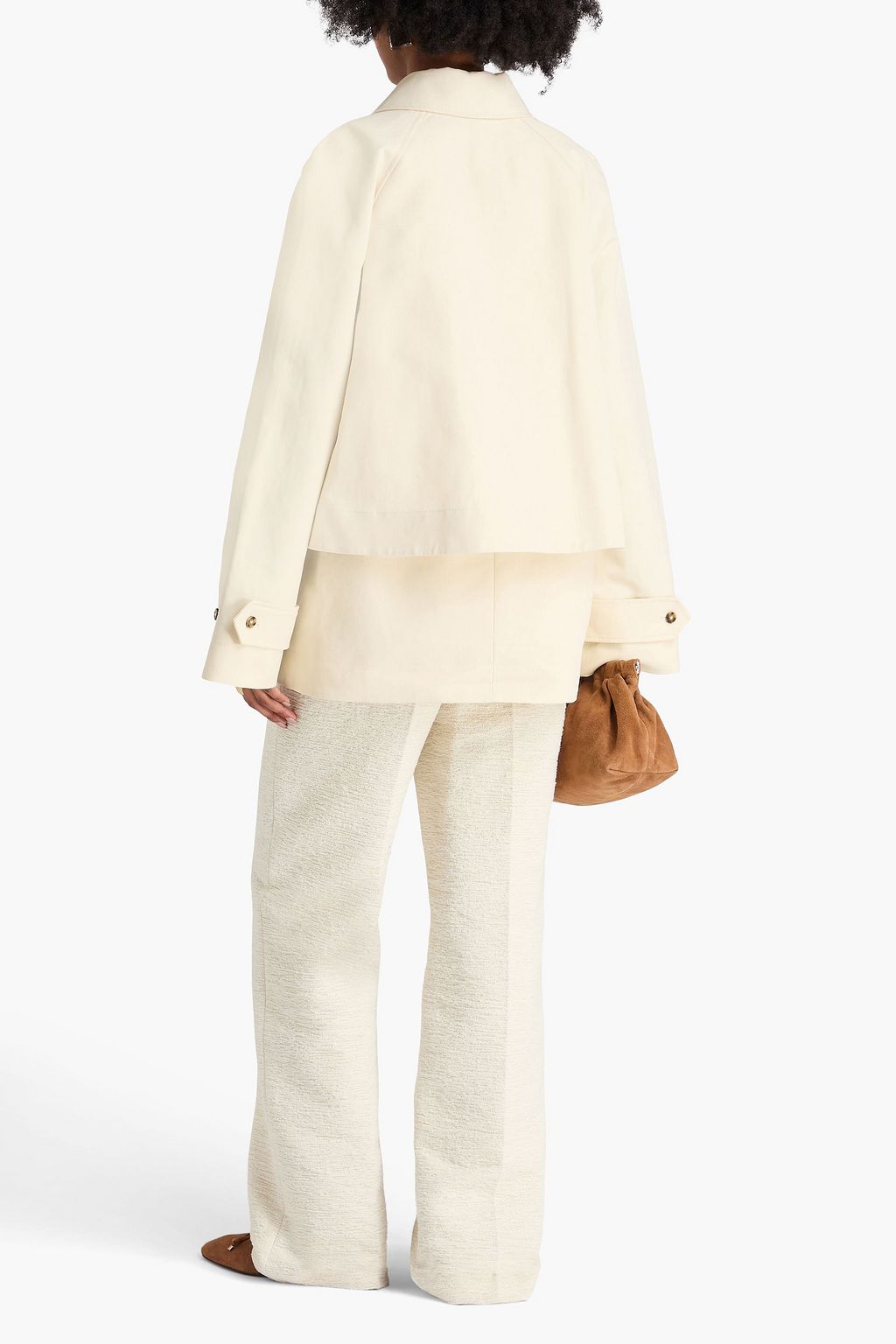 LOULOU STUDIO ミッドライズ ブーツカットジーンズ
