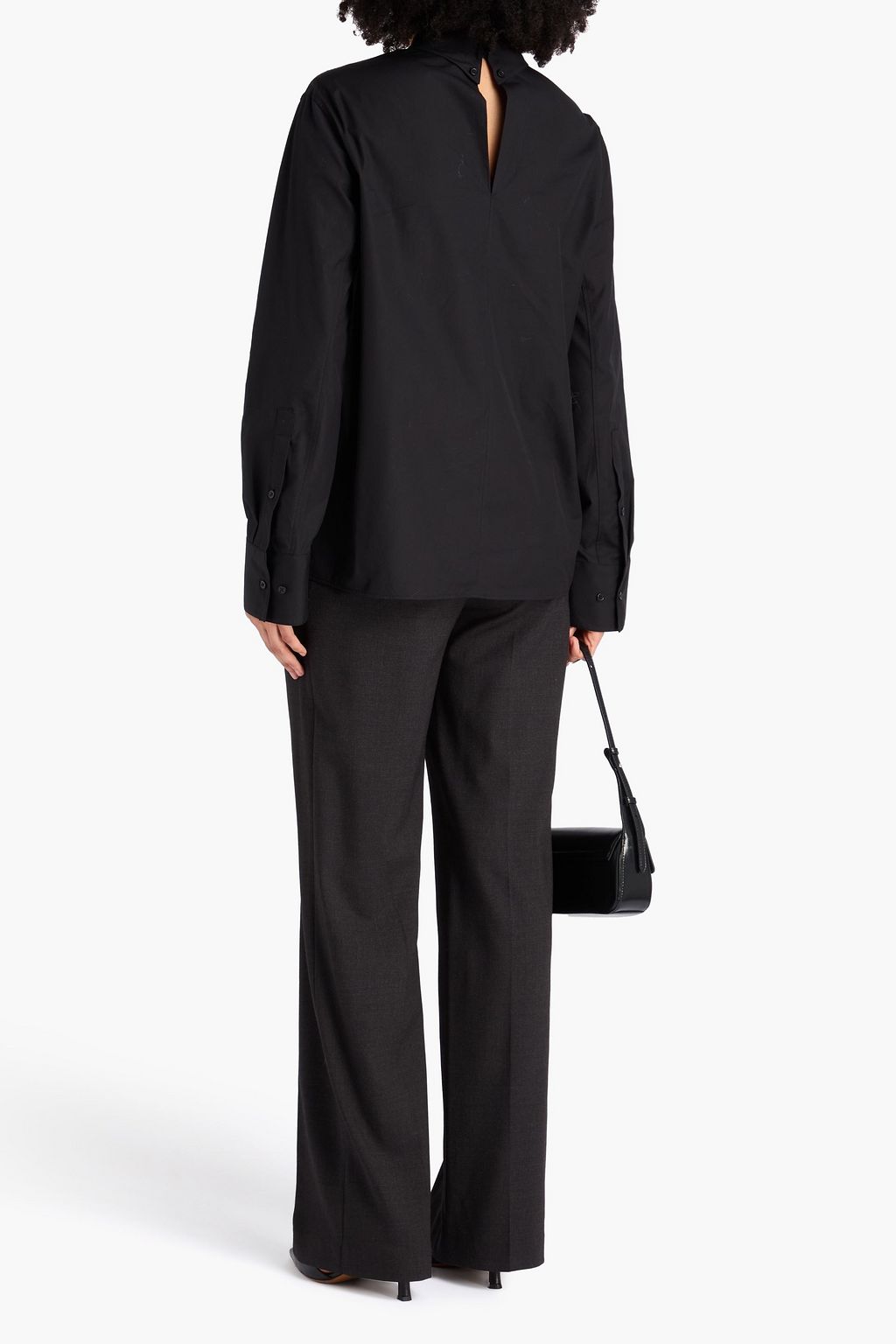 LOULOU STUDIO Rita cotton-poplin blouse