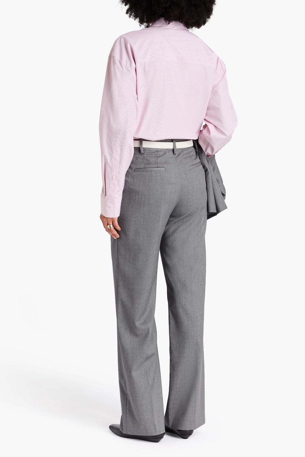 LOULOU STUDIO Sbiru pleated wool-twill wide-leg pants