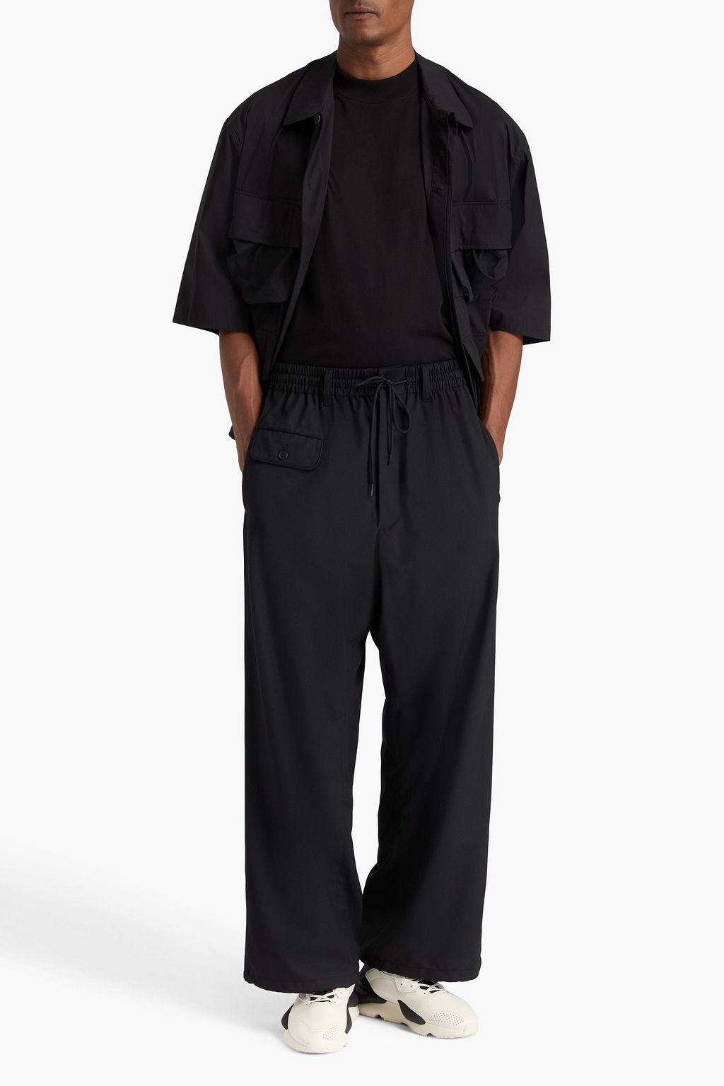 Y-3 ツイル ドローストリングパンツ
