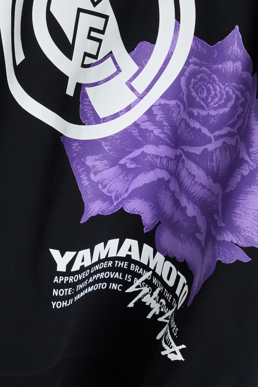 Y-3 프린트 프렌치 코튼 혼방 테리 후디