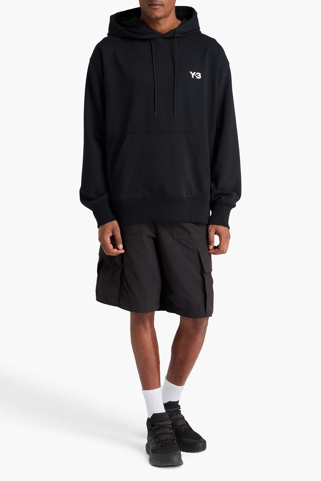 Y-3 프린트 프렌치 코튼 혼방 테리 후디
