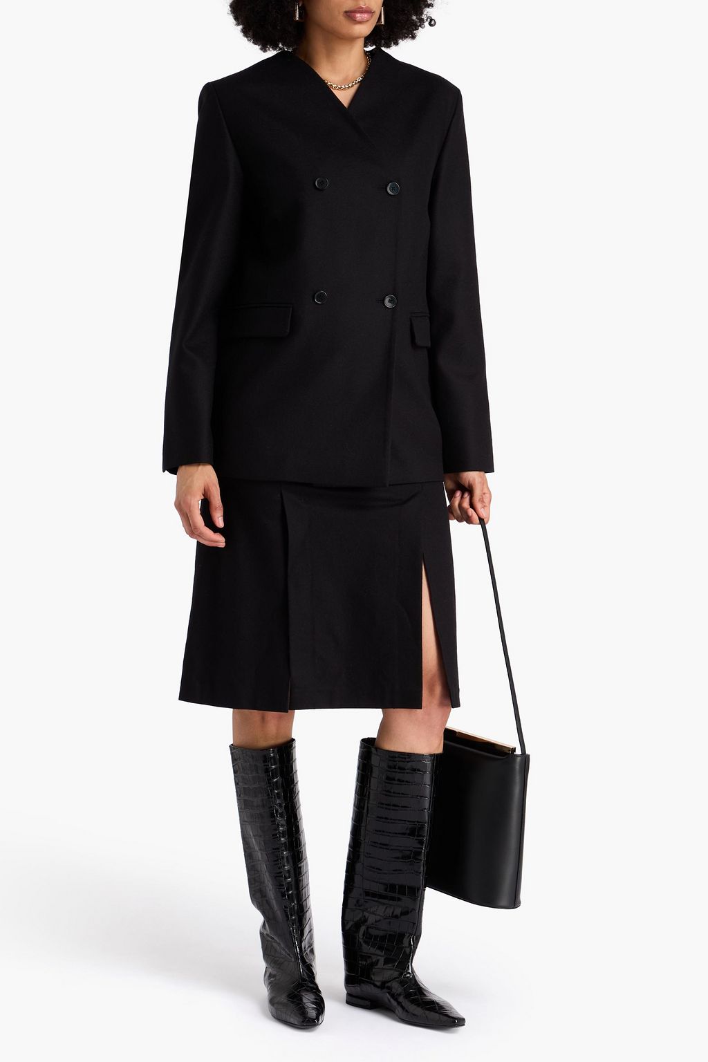 LOULOU STUDIO Ildulara wool-blend flannel blazer