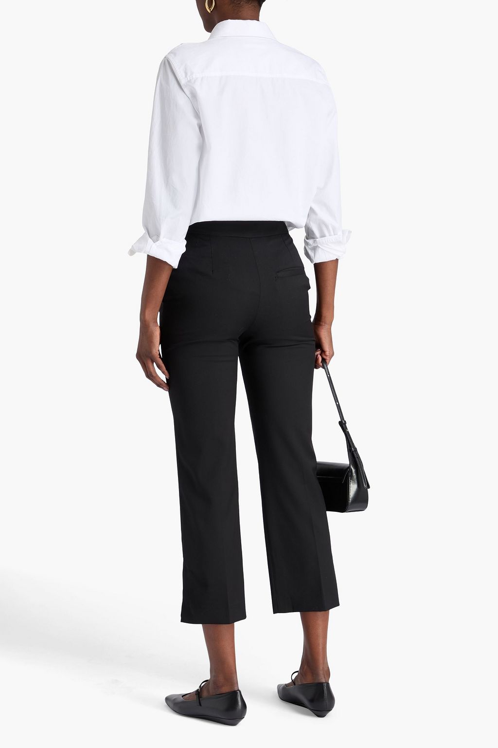 LOULOU STUDIO Dorkas cropped wool-twill straight-leg pants