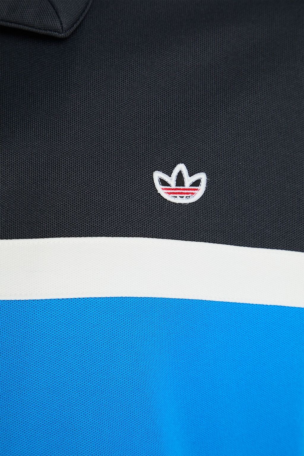 ADIDAS ORIGINALS X CLOT جاكيت رياضي من قماش بيكيه ومزيج من القطن بأقسام متباينة الألوان