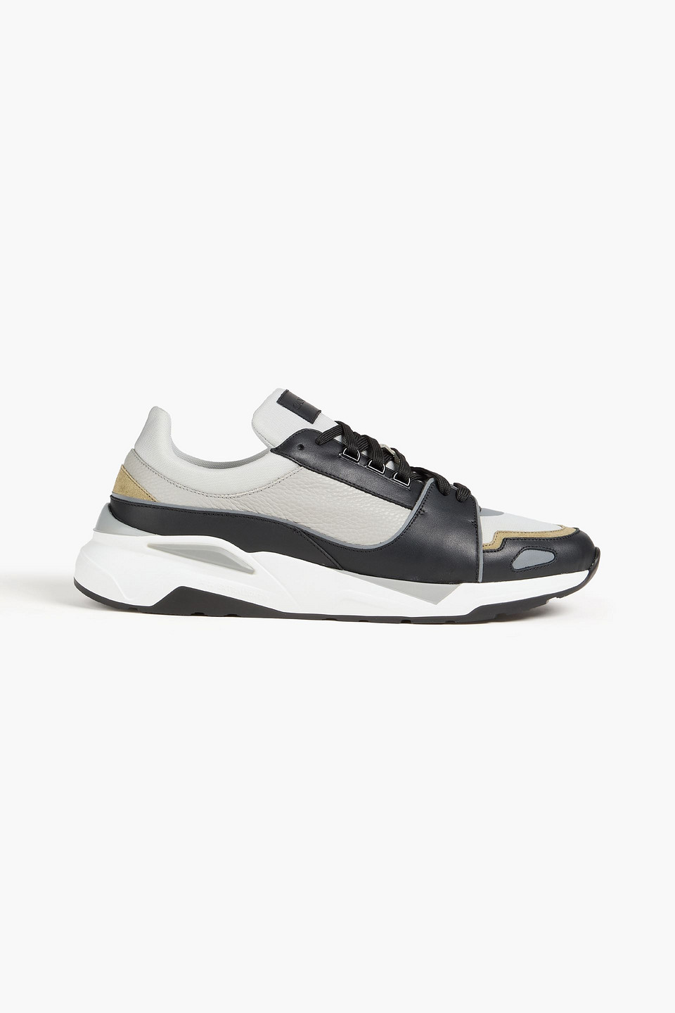 Canali Leather And Suede Sneakers