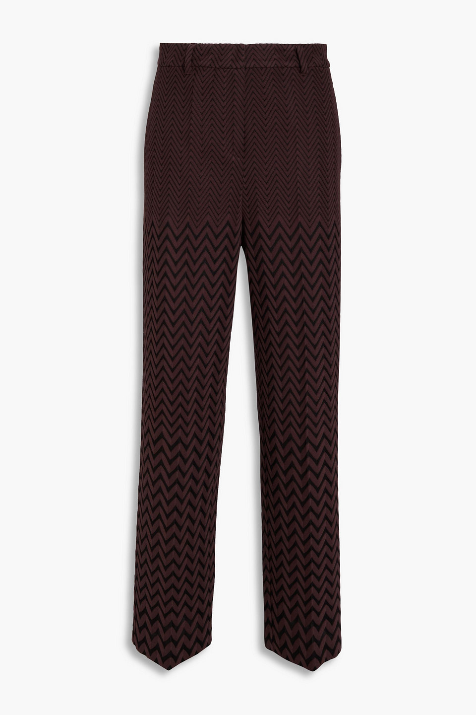 Missoni Jacquard-knit Cotton-blend Wide-leg Pants
