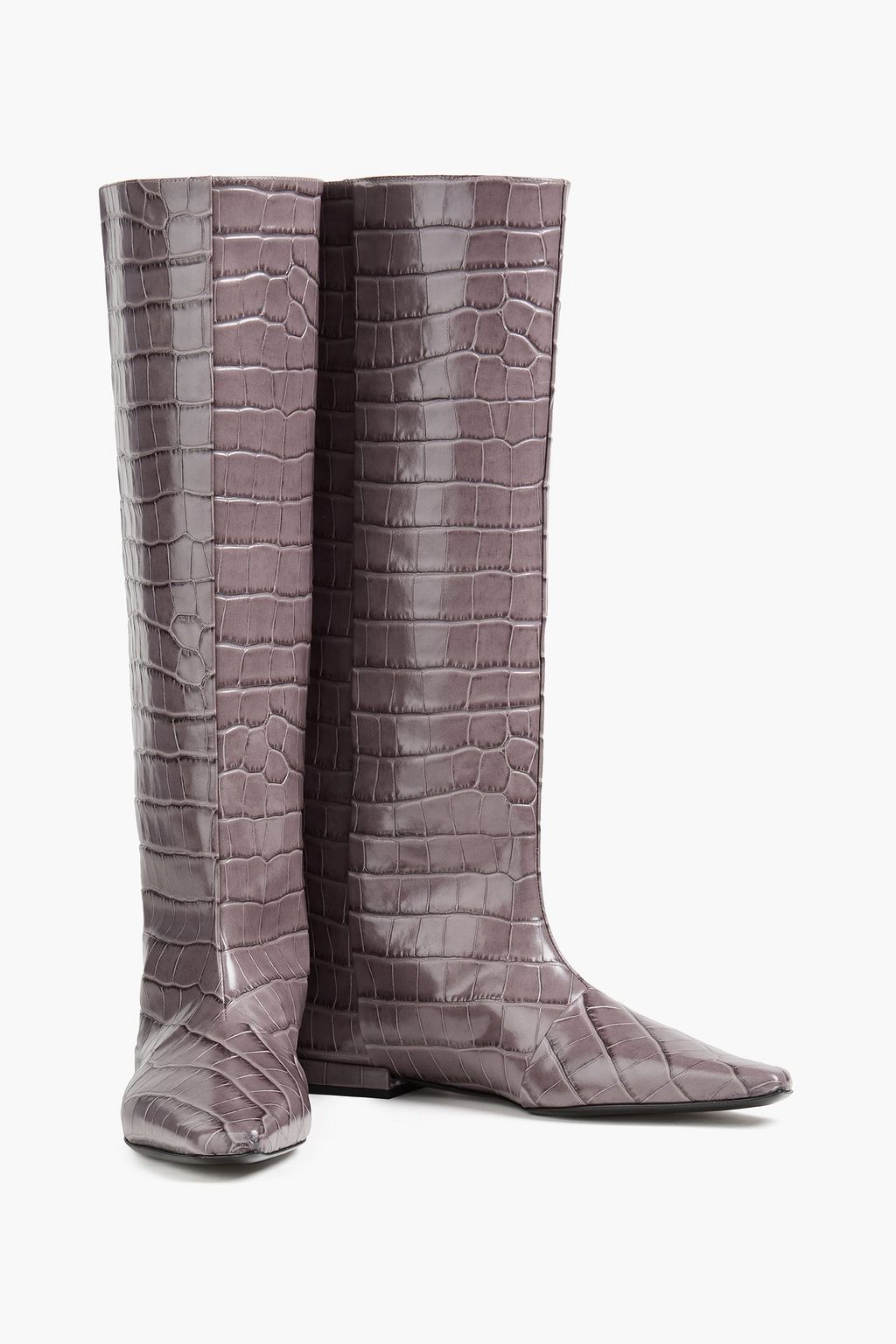 LOULOU STUDIO Ellie croc-effect leather boots