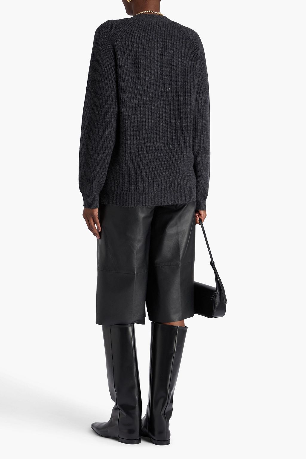 LOULOU STUDIO Leka  ribbed cashmere cardigan