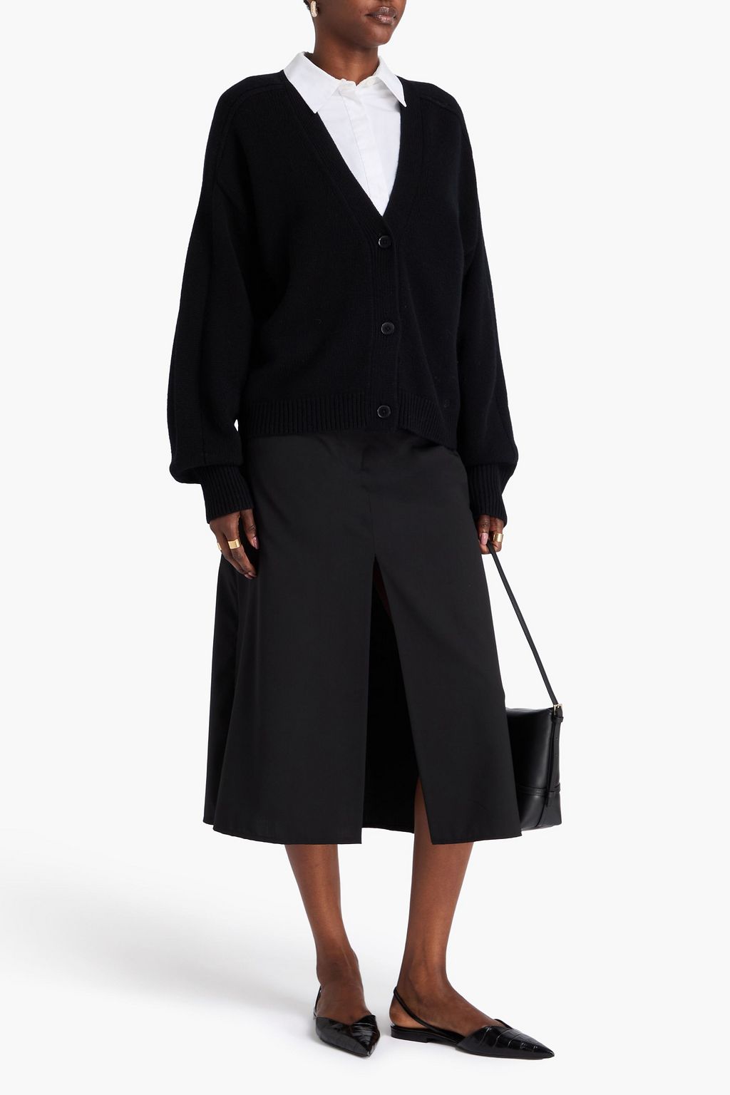 LOULOU STUDIO Zanzibar wool and cashmere-blend cardigan