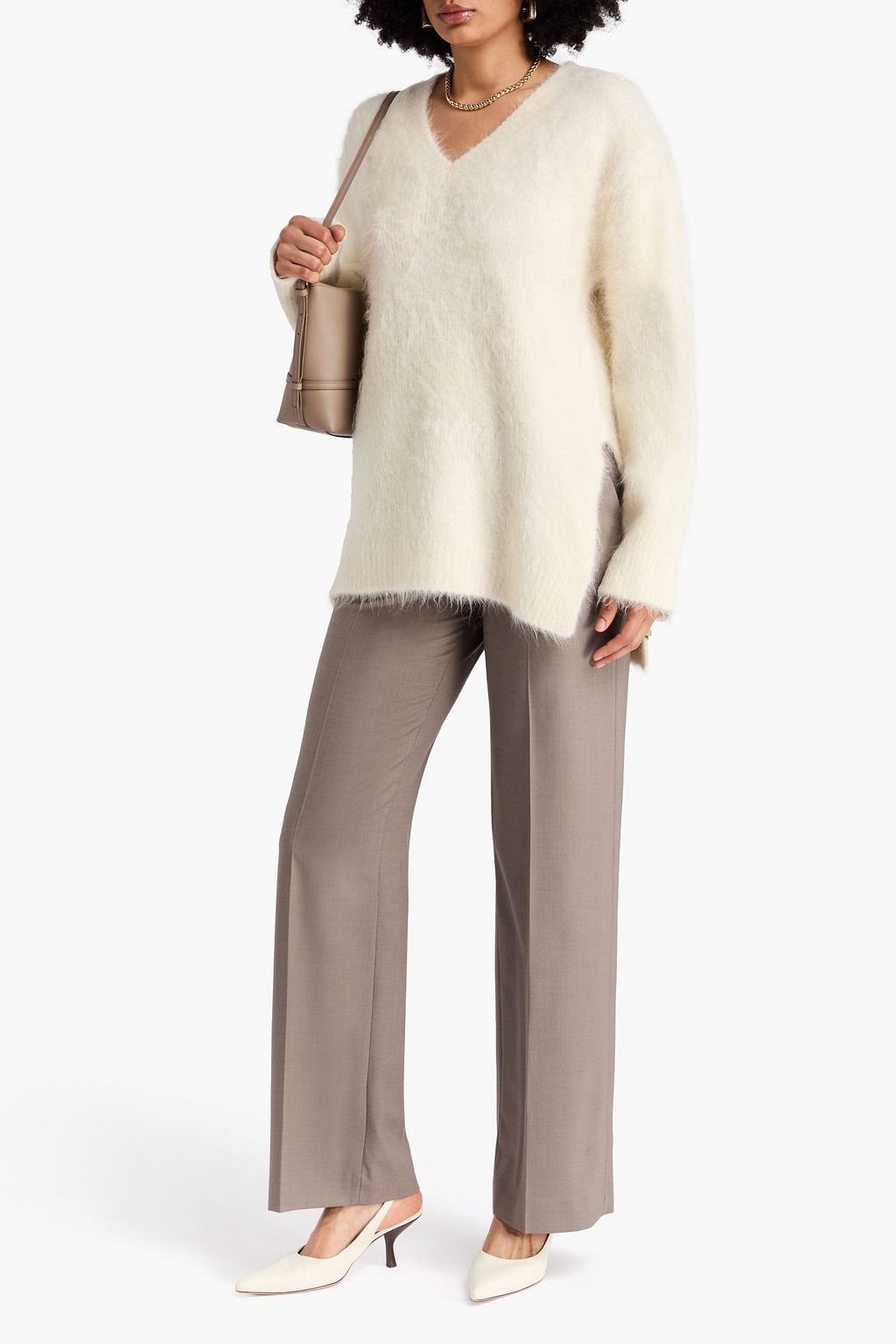 LOULOU STUDIO Goto brushed alpaca-blend sweater