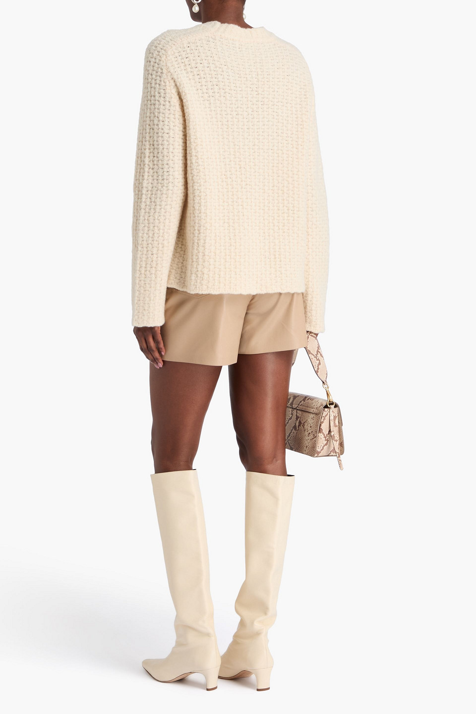  Loulou De Saison - Pullover „isabela“ Aus Einer Wollmischung - Weiß - S 