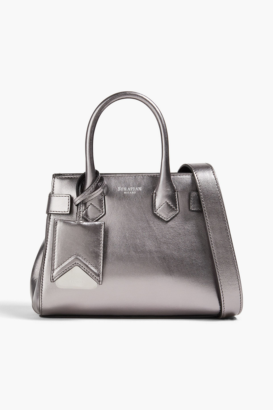 Serapian Meliné Mini Metallic Leather Tote