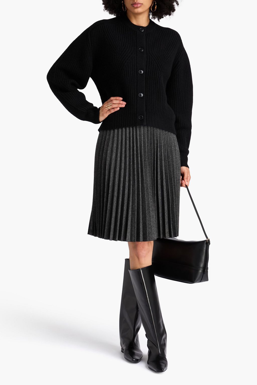 LOULOU STUDIO Manoa ribbed cashmere cardigan