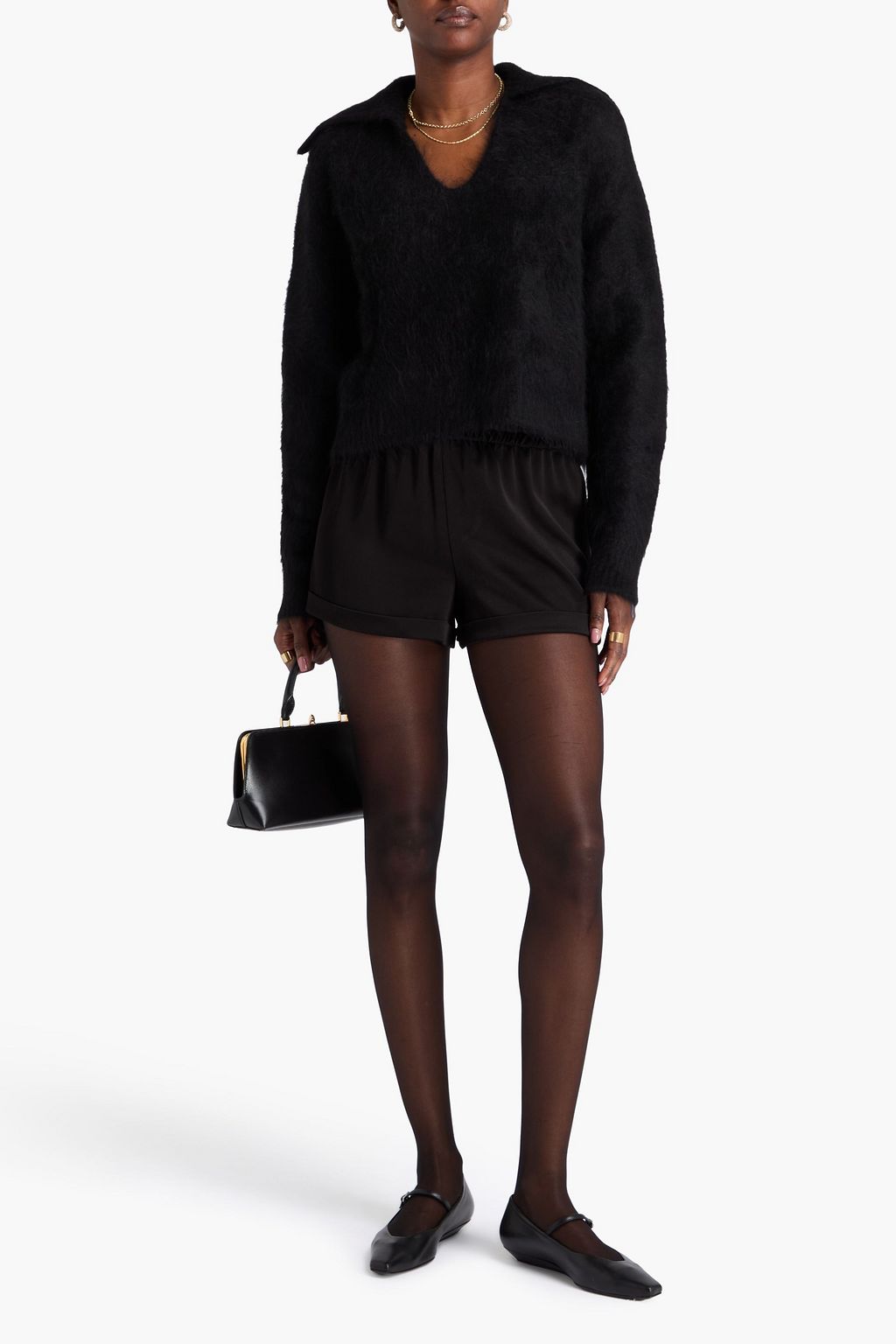 LOULOU STUDIO Ambrose brushed alpaca-blend sweater