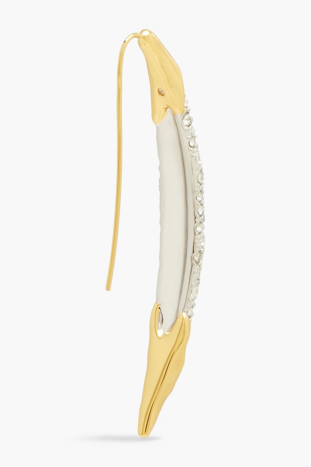 ALEXIS BITTAR クリスタル スレッドピアス ゴールドトーン