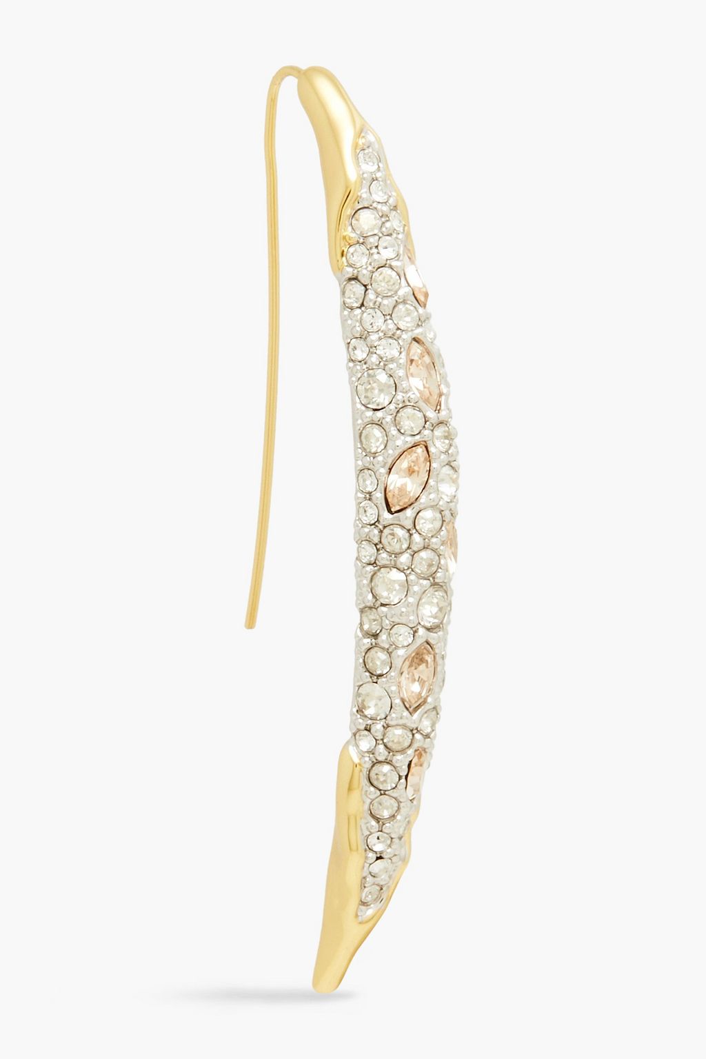 ALEXIS BITTAR クリスタル スレッドピアス ゴールドトーン