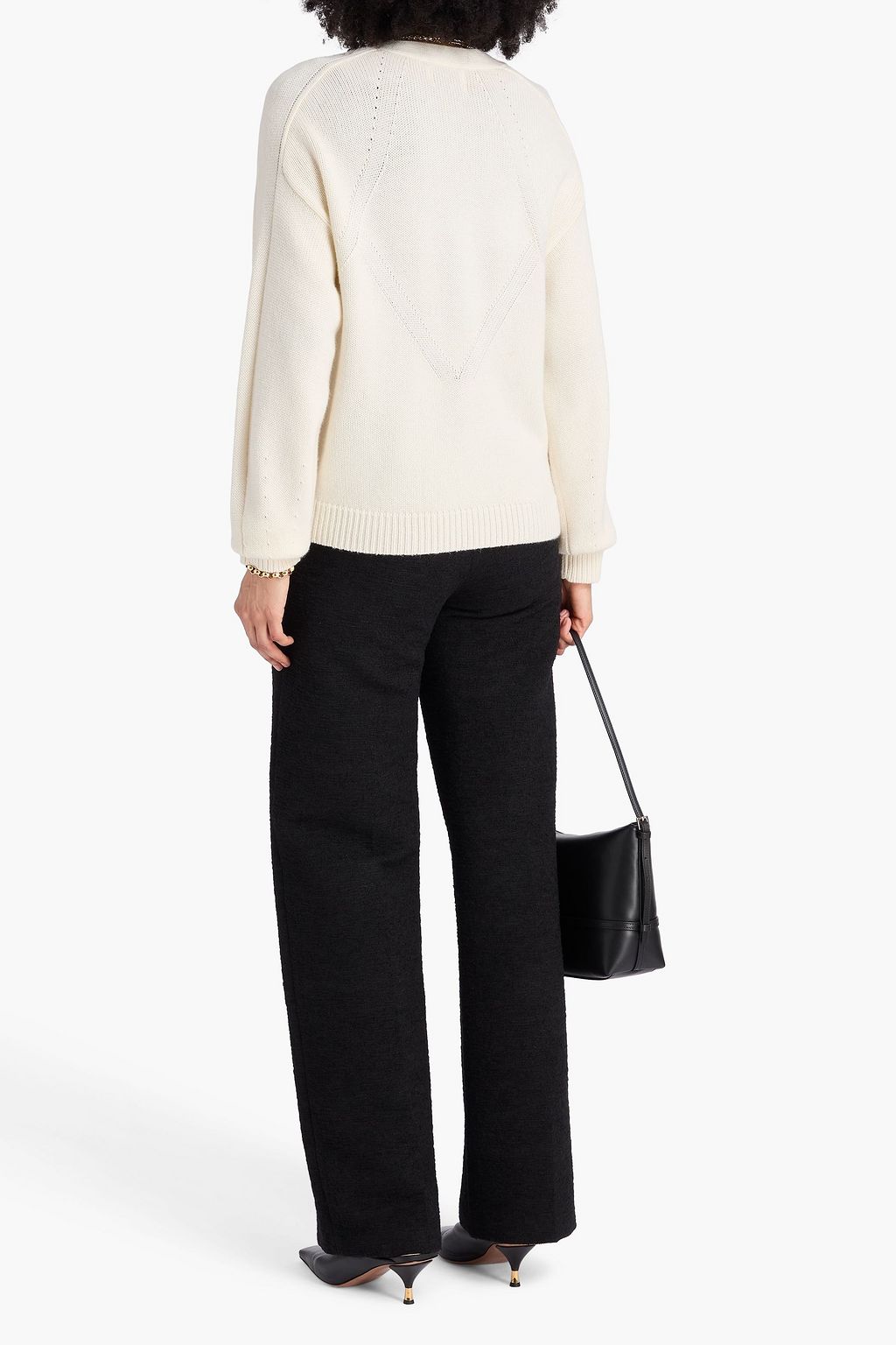 LOULOU STUDIO Zanzibar wool and cashmere-blend cardigan