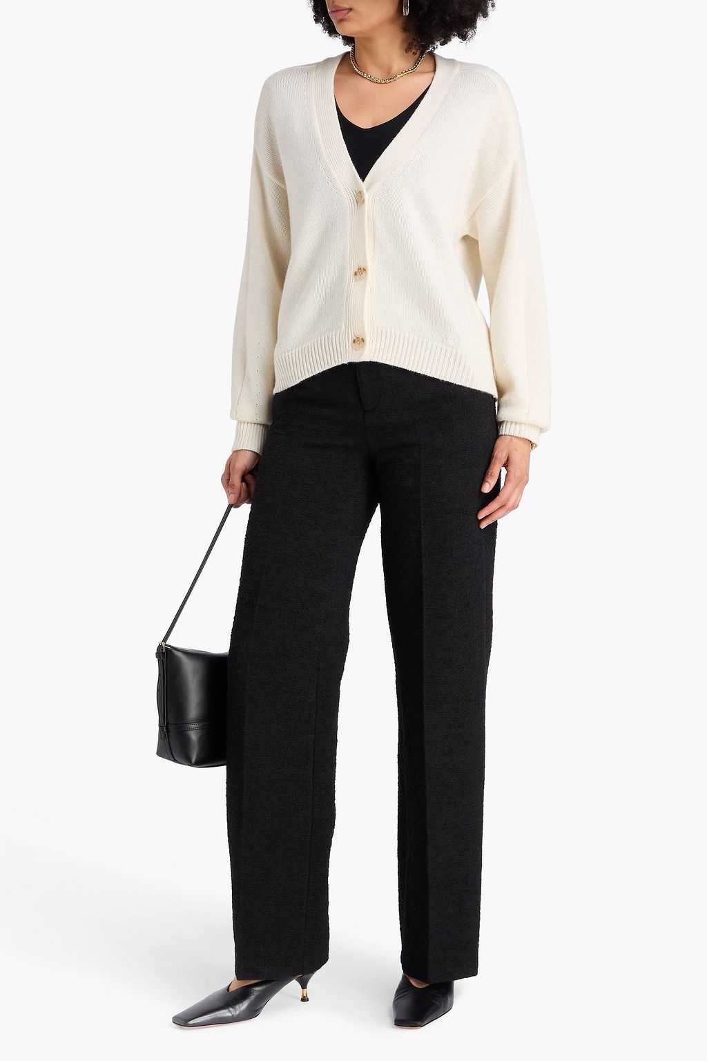 LOULOU STUDIO Zanzibar wool and cashmere-blend cardigan