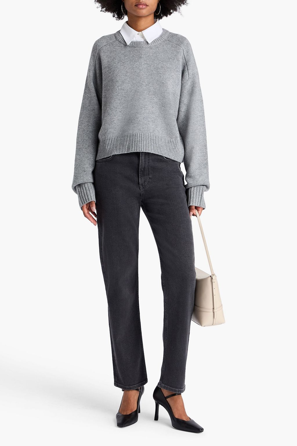LOULOU STUDIO Bruzzi merino wool and cashmere-blend sweater