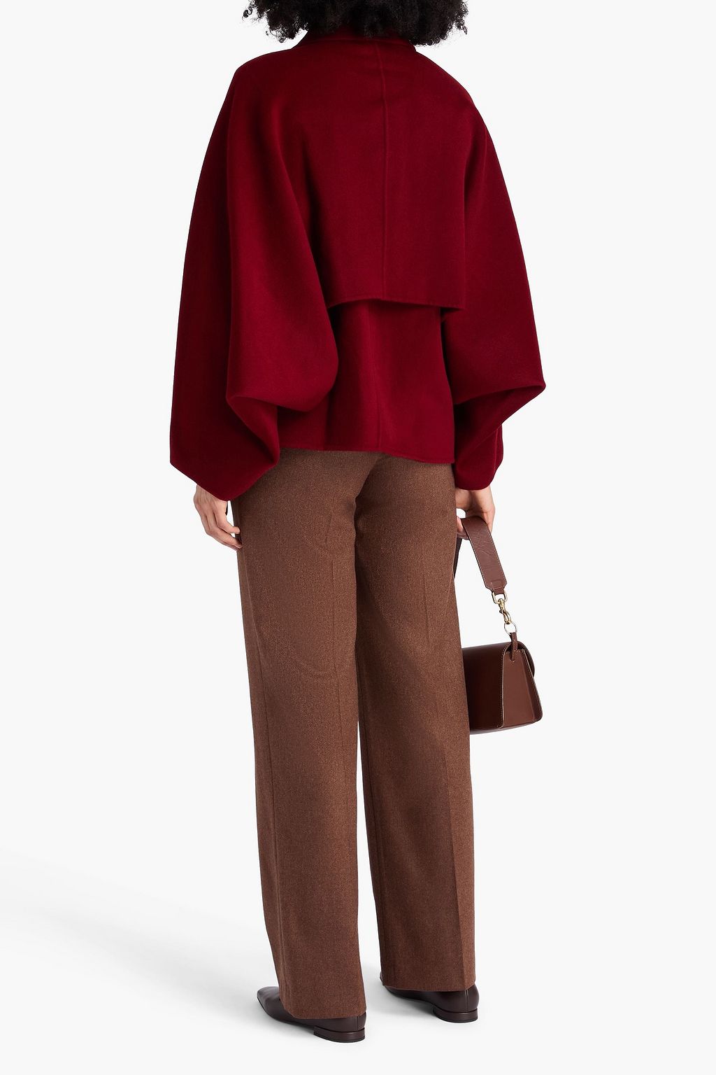 LOULOU STUDIO Camila Mantel aus einer Woll-Kaschmirmischung mit Cape-Effekt