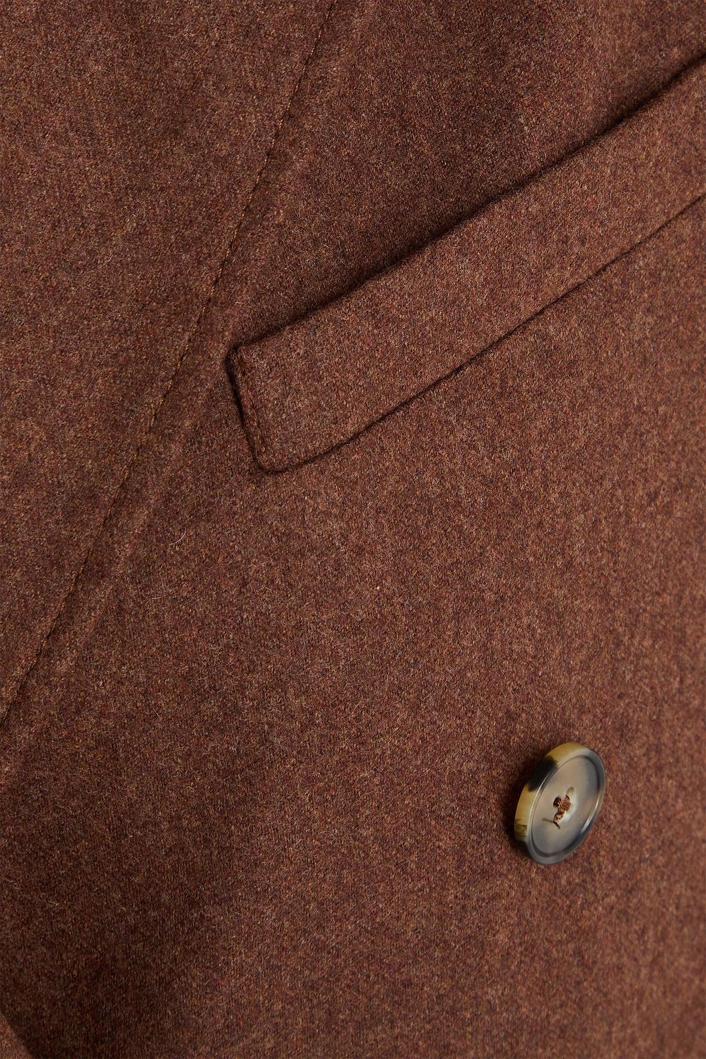 LOULOU STUDIO Zeno double-breasted wool-blend flannel coat