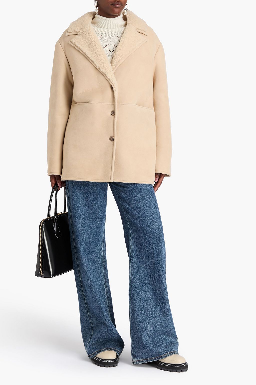 LOULOU STUDIO Cirebo shearling jacket