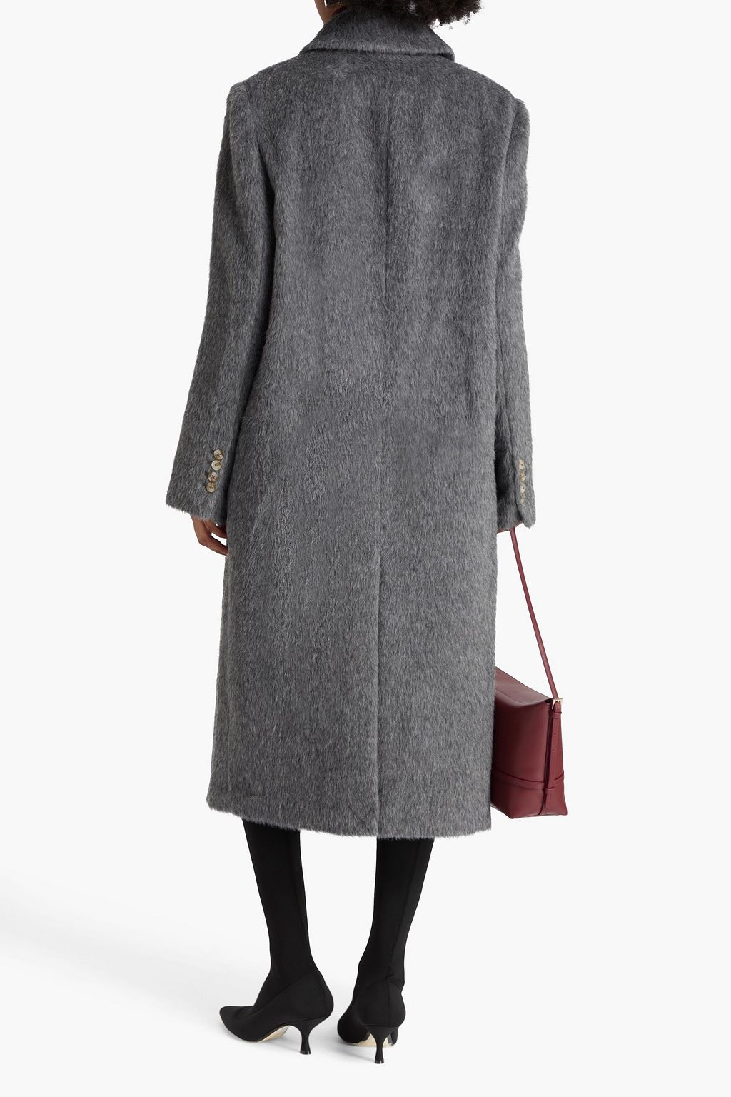 LOULOU STUDIO Danielle brushed alpaca and wool-blend felt coat