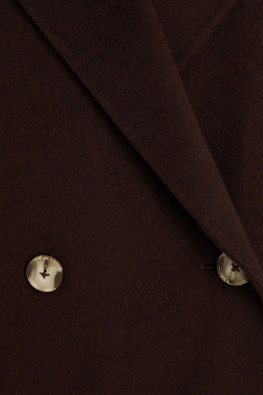 LOULOU STUDIO Borne double-breasted wool and cashmere-blend felt coat