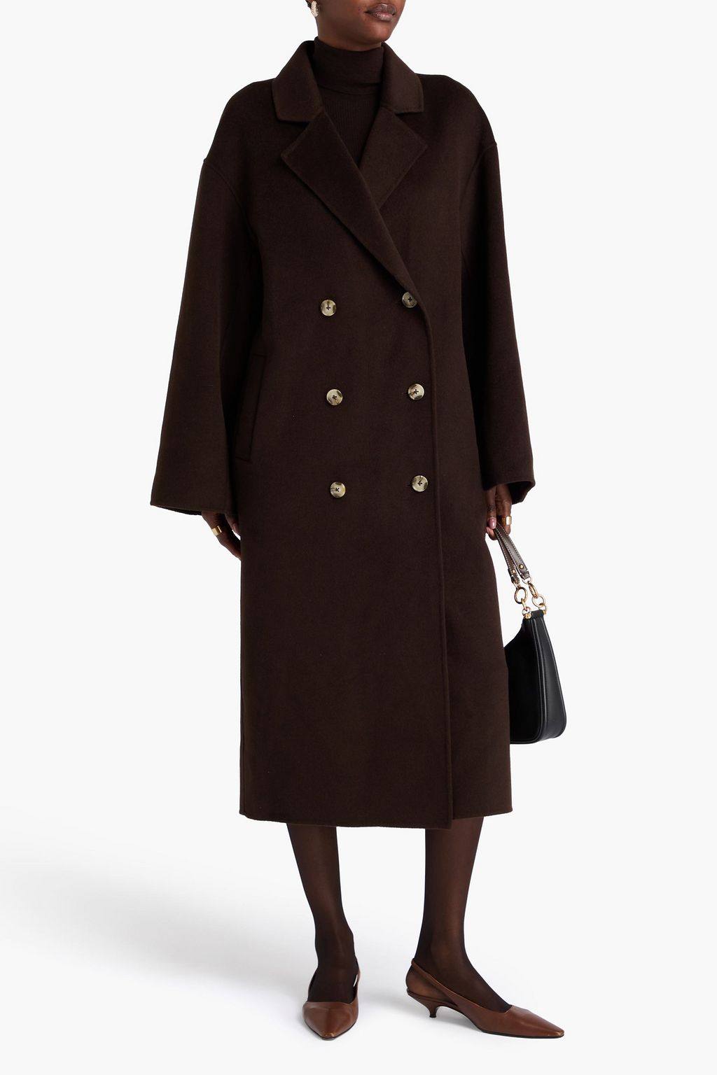 LOULOU STUDIO Borne double-breasted wool and cashmere-blend felt coat