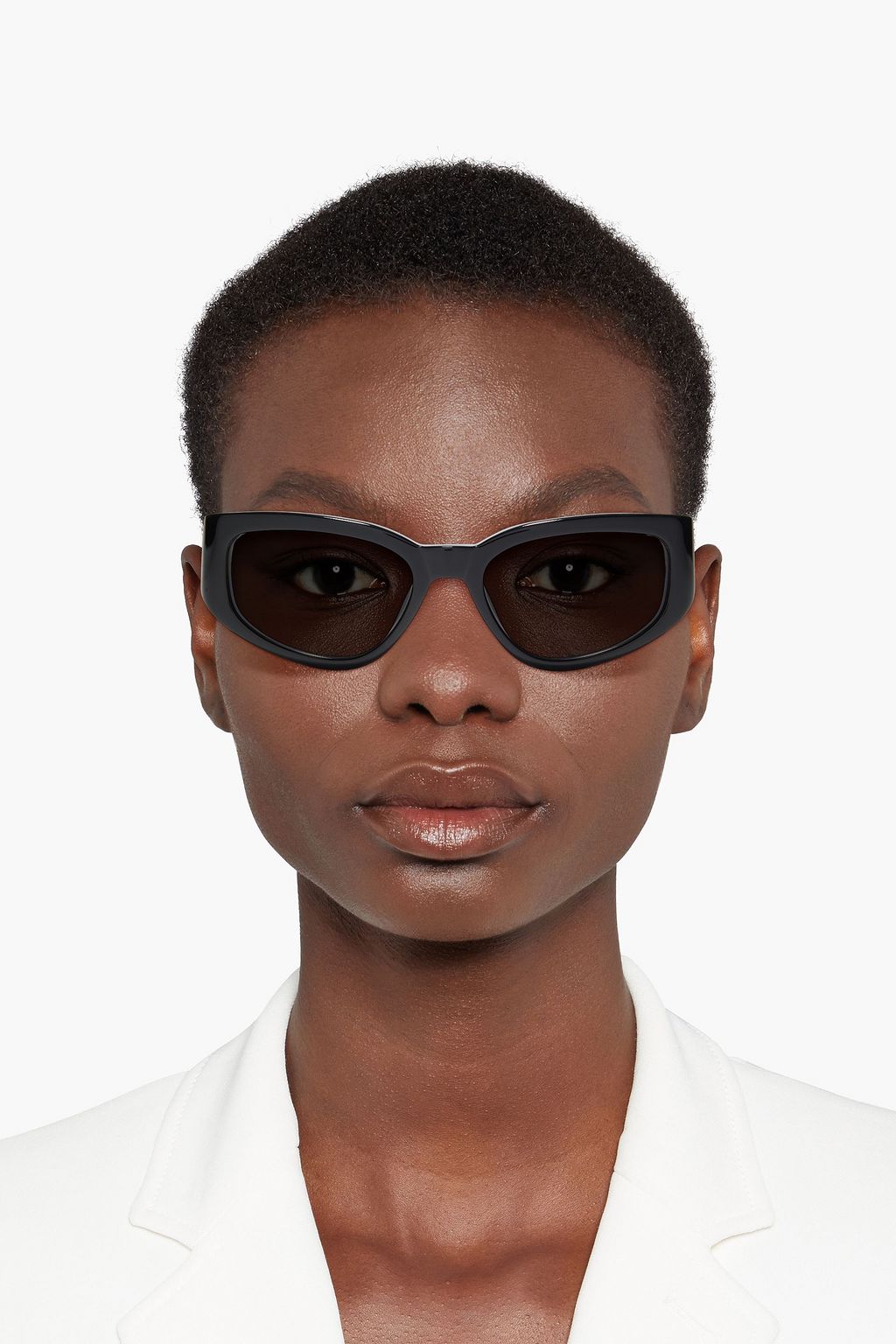 JACQUEMUS Rectangle-frame acetate sunglasses