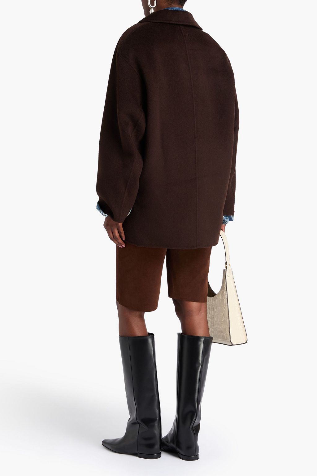 LOULOU STUDIO Gary double-breasted brushed wool and cashmere-blend coat