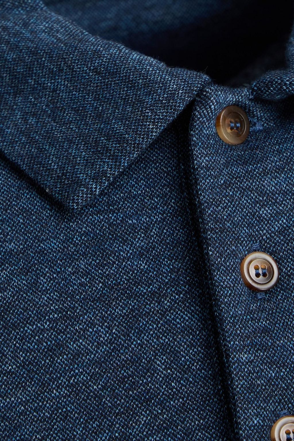 CANALI قميص بولو من قماش بيكيه ومزيج الكشمير والقطن