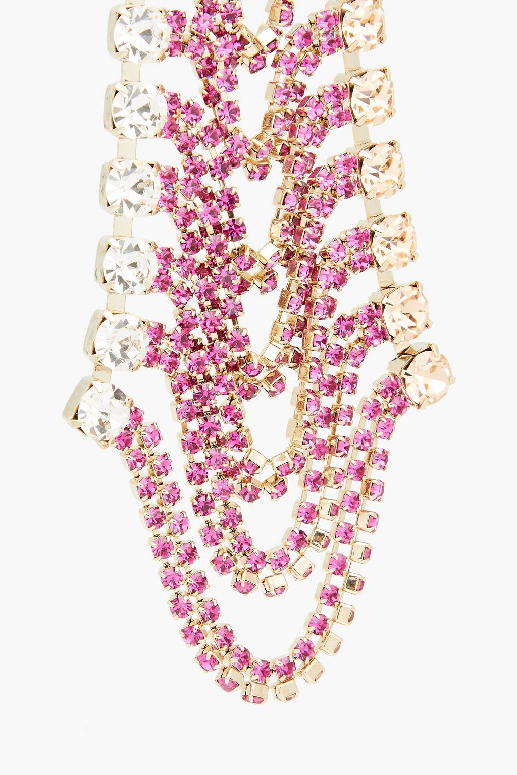 ROSANTICA Gold-tone crystal earrings