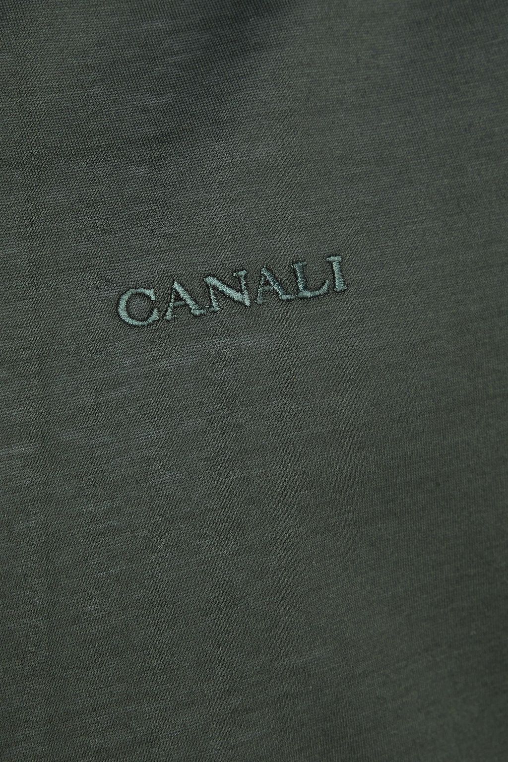 CANALI تي شيرت من القطن والجيرسي