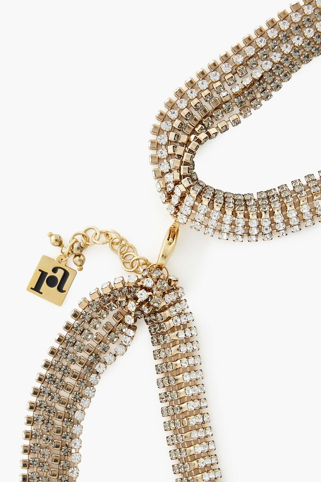 ROSANTICA Gold-tone crystal necklace