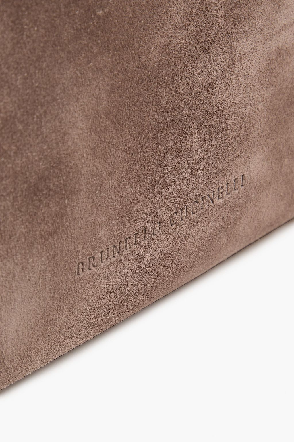 BRUNELLO CUCINELLI スエード クロスボディバッグ ビーズ付き