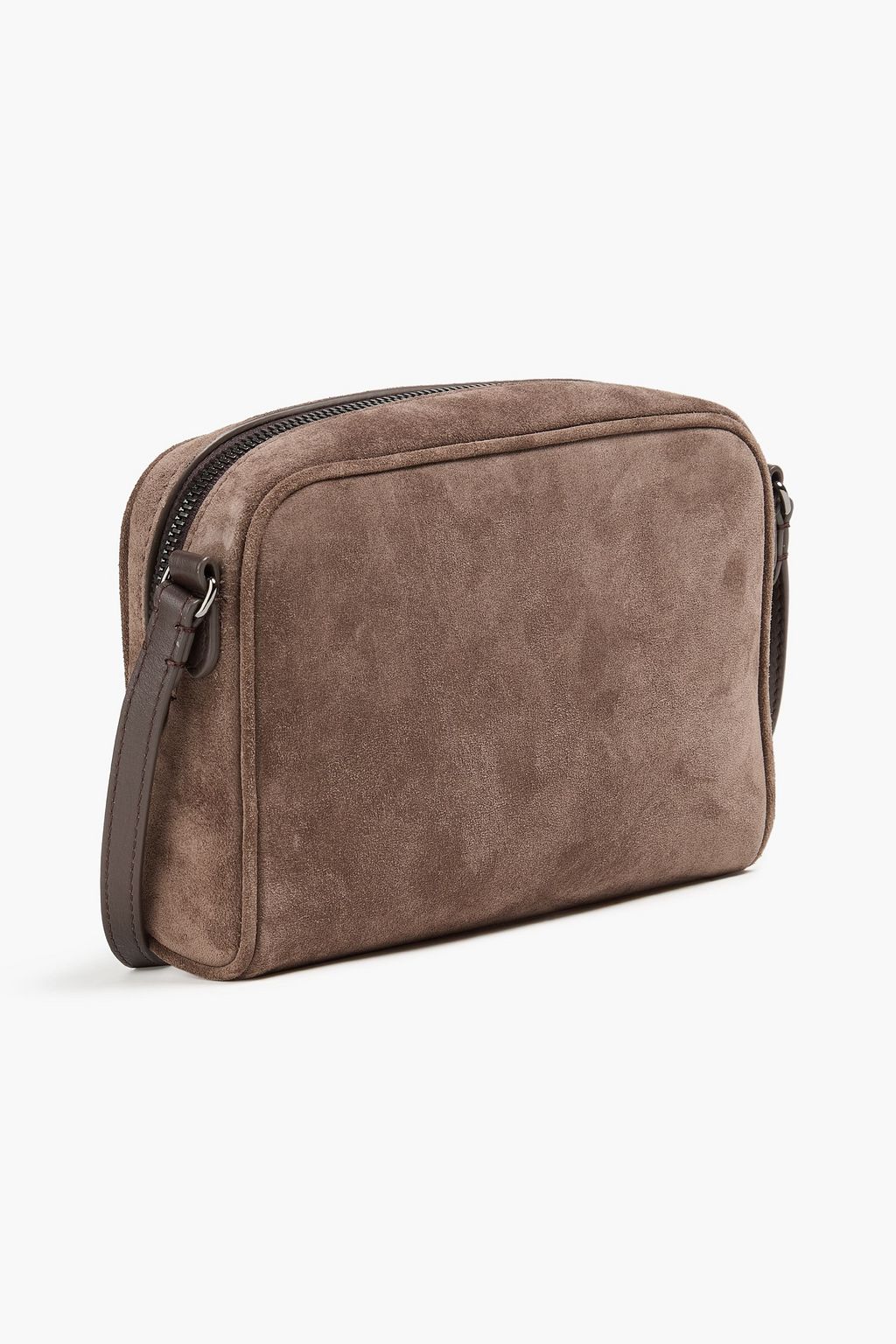 BRUNELLO CUCINELLI スエード クロスボディバッグ ビーズ付き