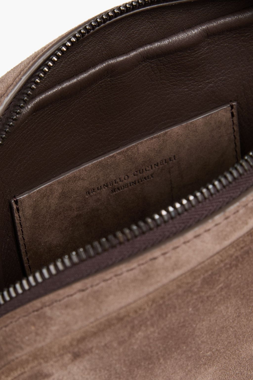 BRUNELLO CUCINELLI スエード クロスボディバッグ ビーズ付き