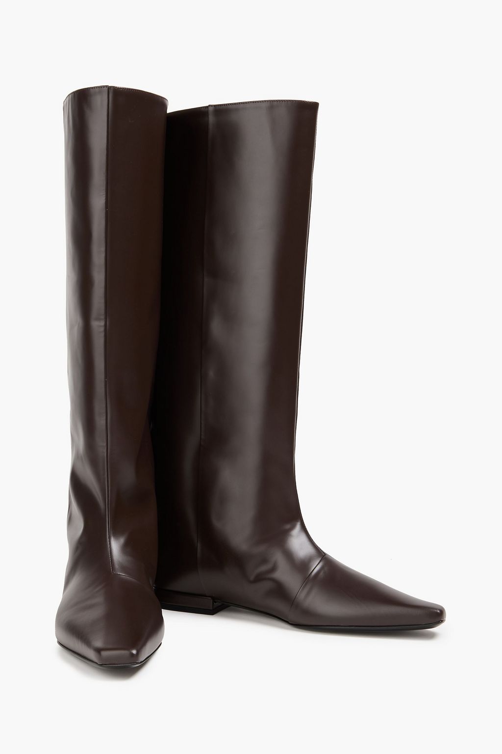 LOULOU STUDIO Lirone glossed-leather boots