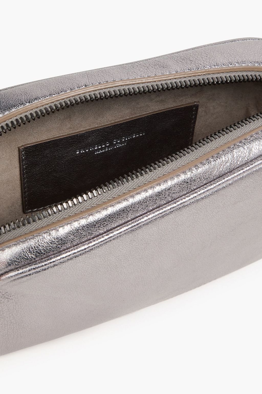 BRUNELLO CUCINELLI レザー クロスボディバッグ メタリック