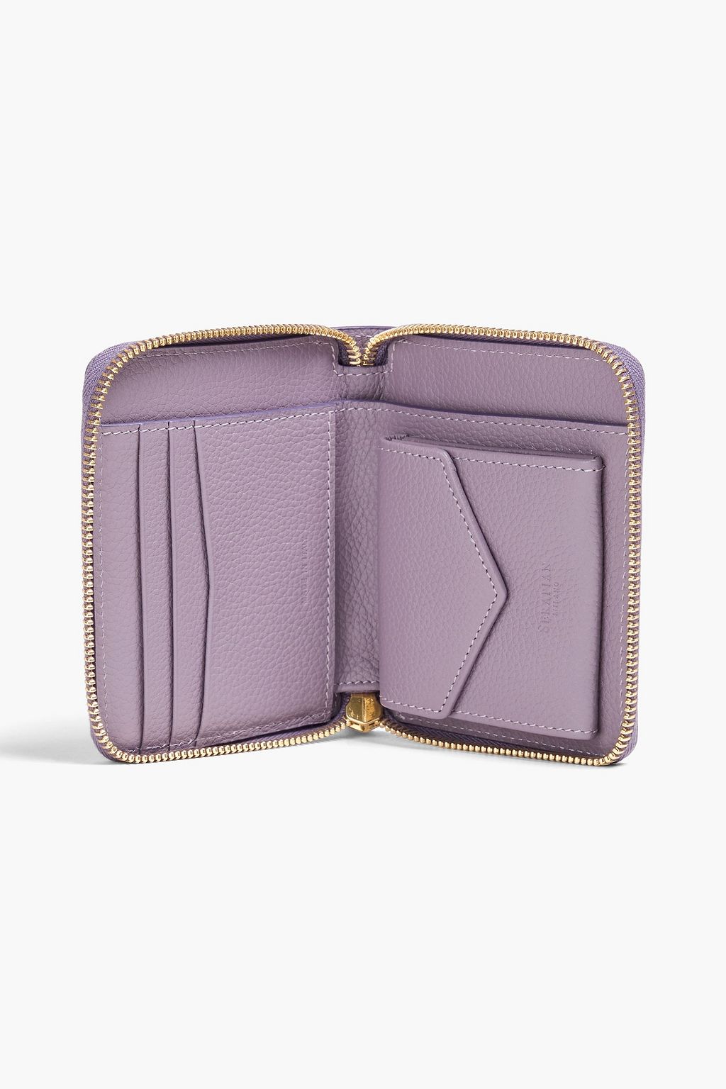 SERAPIAN ペブル加工レザー ウォレット
