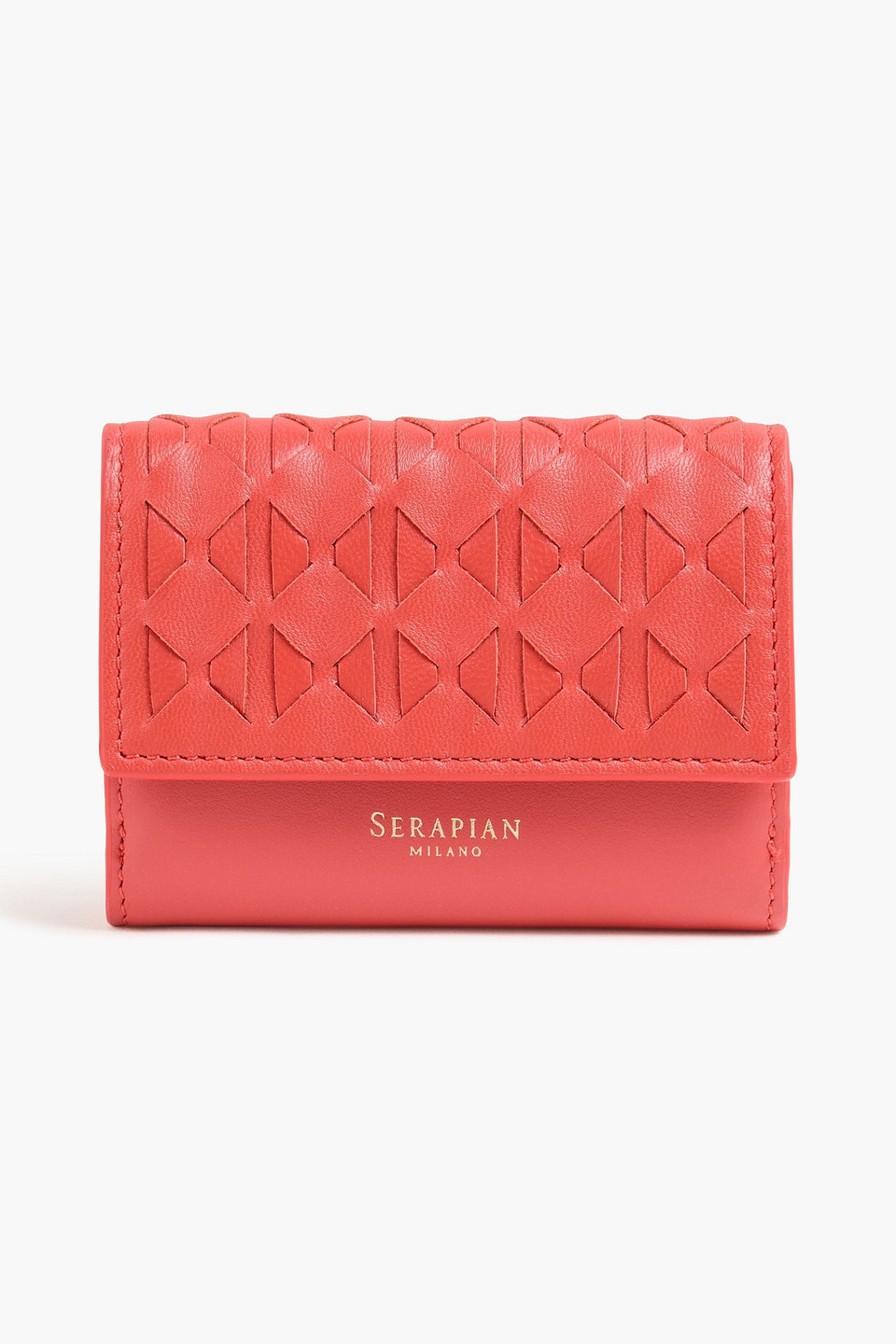 Serapian Mosaico Woven Leather Wallet
